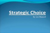 Strategic choice-Strategic Management