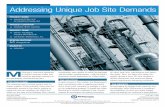 Addressing Unique Job Site Demands