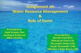 Water resource management and role of dams