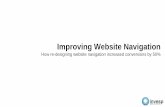 Improving website navigation
