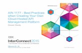 Best practices for cloud hosted api management