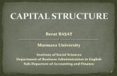 Capital structure   berat başat