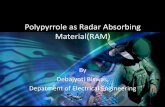 Polypyrrole as radar absorbent material(RAM)