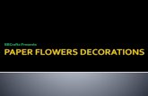 Paper Flower Decorations, BBCrafts