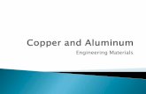 Copper and aluminum