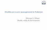 Healthcare Waste Management in Pakistan