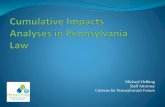 Cumulative Impacts Analysis in Pennsylvania Law