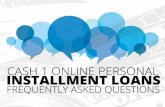 CASH 1 Nevada Personal Installment Loans FAQs