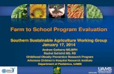 Southern SSAWG Farm to School Program Evaluation