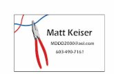 Matt Keiser Business Card