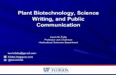 Plant Biotechnology, Science Writing, and Public Communication