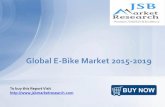 JSB Market Research: Global E-Bike Market 2015-2019
