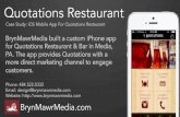 Restaurant App Case Study 2