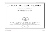 A Textbook of Cost Accounting (Calicut University)