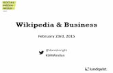 Social Media Week - Milan 2015 - Wikipedia & Business - Daniele Righi