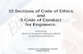 Code of Ethics & Code of Conduct as a Profesional Engineer