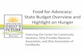 AOF State Budget Overview and Highlight on Hunger Webinar