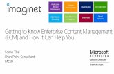 Getting to Know Enterprise Content Management (ECM) and How It Can Help You