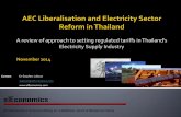 slEconomics., Electricity sector tariff reforms in Thailand. Stephen Labson 2014
