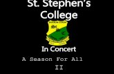 St. Stephen's College Annual Concert: A Season For All 2