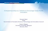 Kuching | Jan-15 | Entrepreneurship as a Vehicle to Encourage Grass Roots Innovation