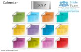 How to make create calendar 2012 planner powerpoint presentation slides and ppt templates graphics clipart