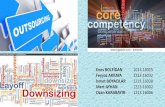 Outsourcing core computency- downsizing