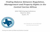 Finding Balance Between Regulation, Management and Property Rights in the Central Carrizo-Wilcox