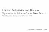 Efficient Selectivity and Backup Operators in Monte-Carlo Tree Search