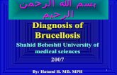 Brucellosis diagnosis