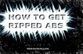 How to get ripped 6 pack abs