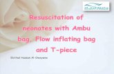 Different breathing techniques for resuscitation for neonates