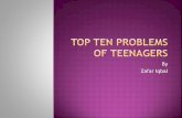 Top ten problems of teenagers