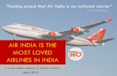 Air India is the Most Loved Airline in India
