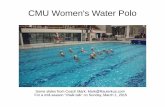 Chalk talk slides with the CMU Women's Water Polo Squad