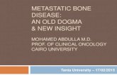 Metastatic bone disease: An old dogma and a new insight