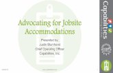 Advocating for Job Site Accommodations