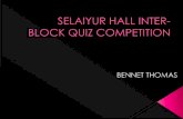 Madras Christian College Selaiyur hall inter block quiz competition by Bennet Thomas