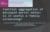 Familial aggregation of bicuspid aortic valve: is it useful a family screeninng?