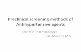 Screening Methods of Antihypertensive Agents