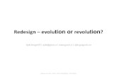 Redesign - evolution or revolution?