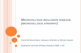 Microvillous inclusion disease (microvillous atrophy)