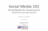 Social Media For Government 3.23.09