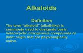Alkaloids introduction