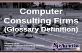 Computer Consulting Firms (Glossary Definition) (Slides)