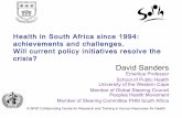 Health In South Africa: 20 Years After Apartheid