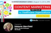 Content Marketing Rules for Healthcare Organizations
