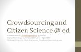 Introduction to the Edinburgh University Citizen Science and Crowdsourcing Network  Ppen.ed 9-3-2015
