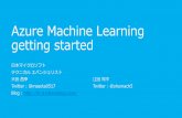 Azure Machine Learning getting started