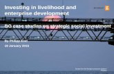 Investing in Livelihood and Enterprise Development